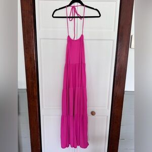See You Monday Pink Halter neck Sundress Womens size medium